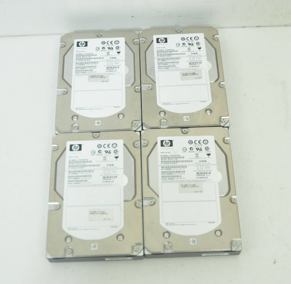 ⑥　4個セット 3.5インチ HP SAS 300GB 【動作確認済み】