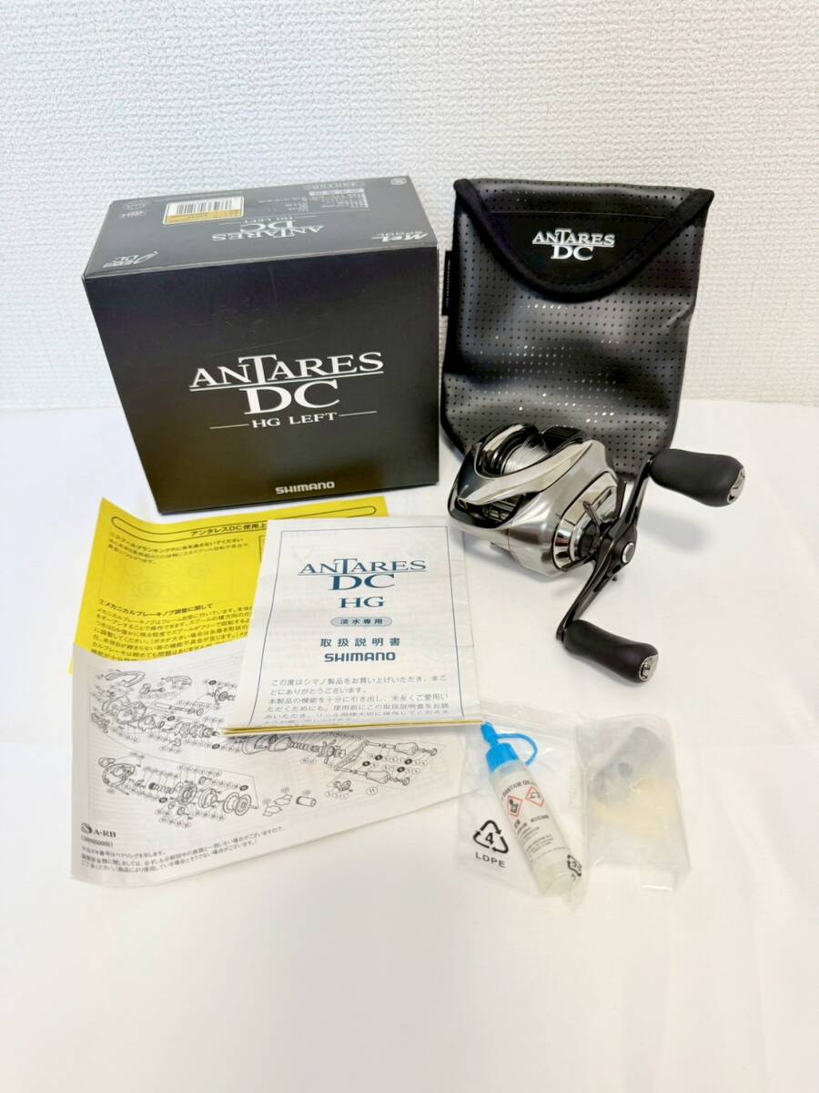 D8156*27　SHIMANO　シマノ　ANTARES　アンタレス　DC　HG　LEFT　ベイトリール　左ハンドル　釣り具　フィッシング　箱・保存袋付