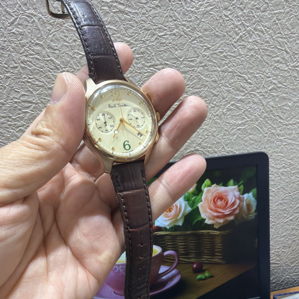 Paul Smith ポールスミス クロノグラフ クォーツ 腕時計　表面綺麗　稼働品