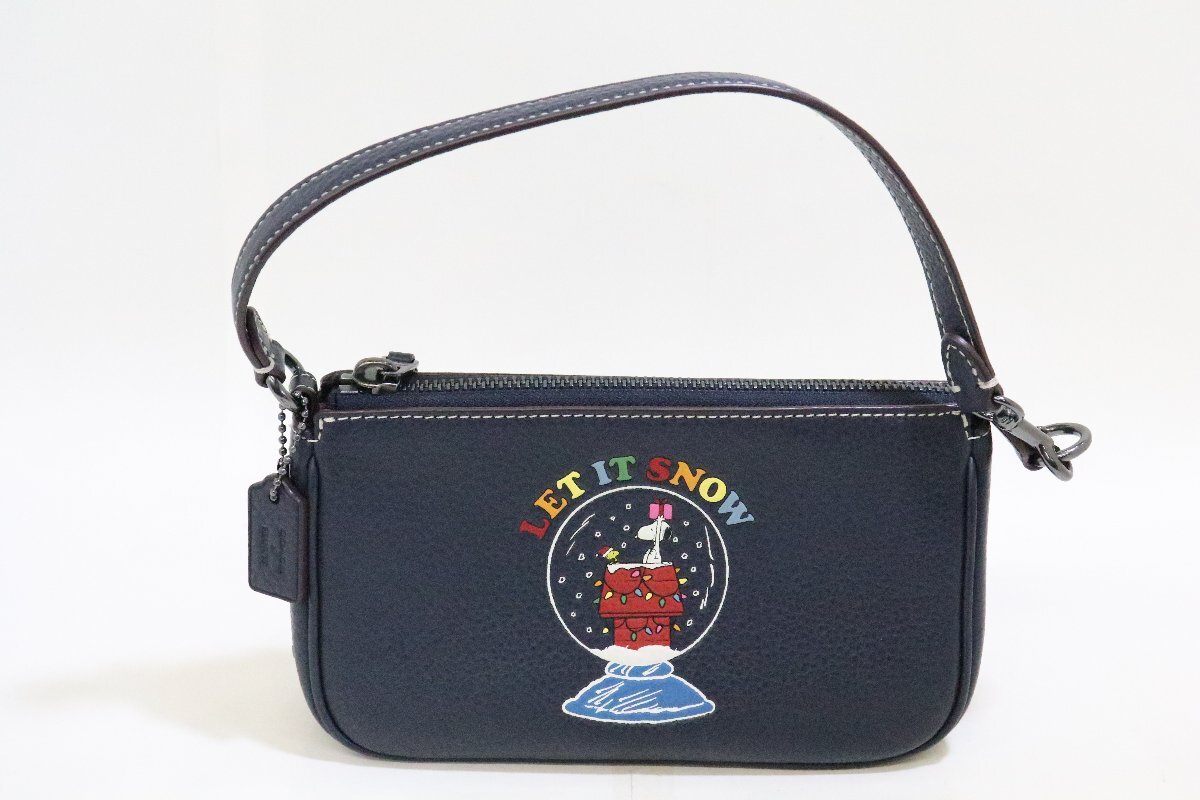 COACH ノリータ19 スヌーピー レットイットスノー ハンドバッグ 未使用美品