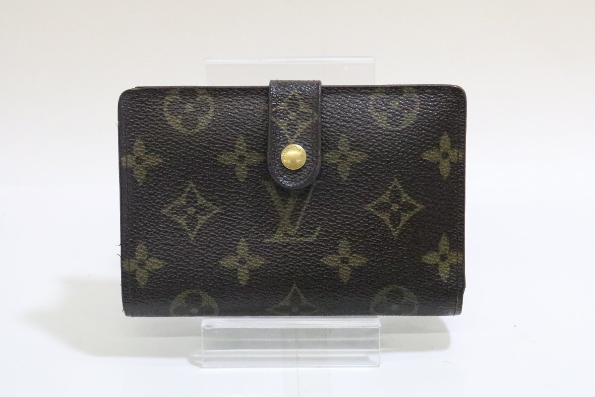 ルイ・ヴィトン モノグラム ポルトモネ・ビエ ヴィエノワ M61662 アメリカ製 一部コバ割れ有 中古品