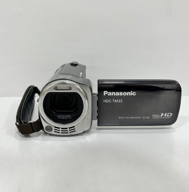 ★1円~★Panasonic HDC-TM35 パナソニック デジタルビデオカメラ グレーカラー バッテリーや付属品付き※稼働品