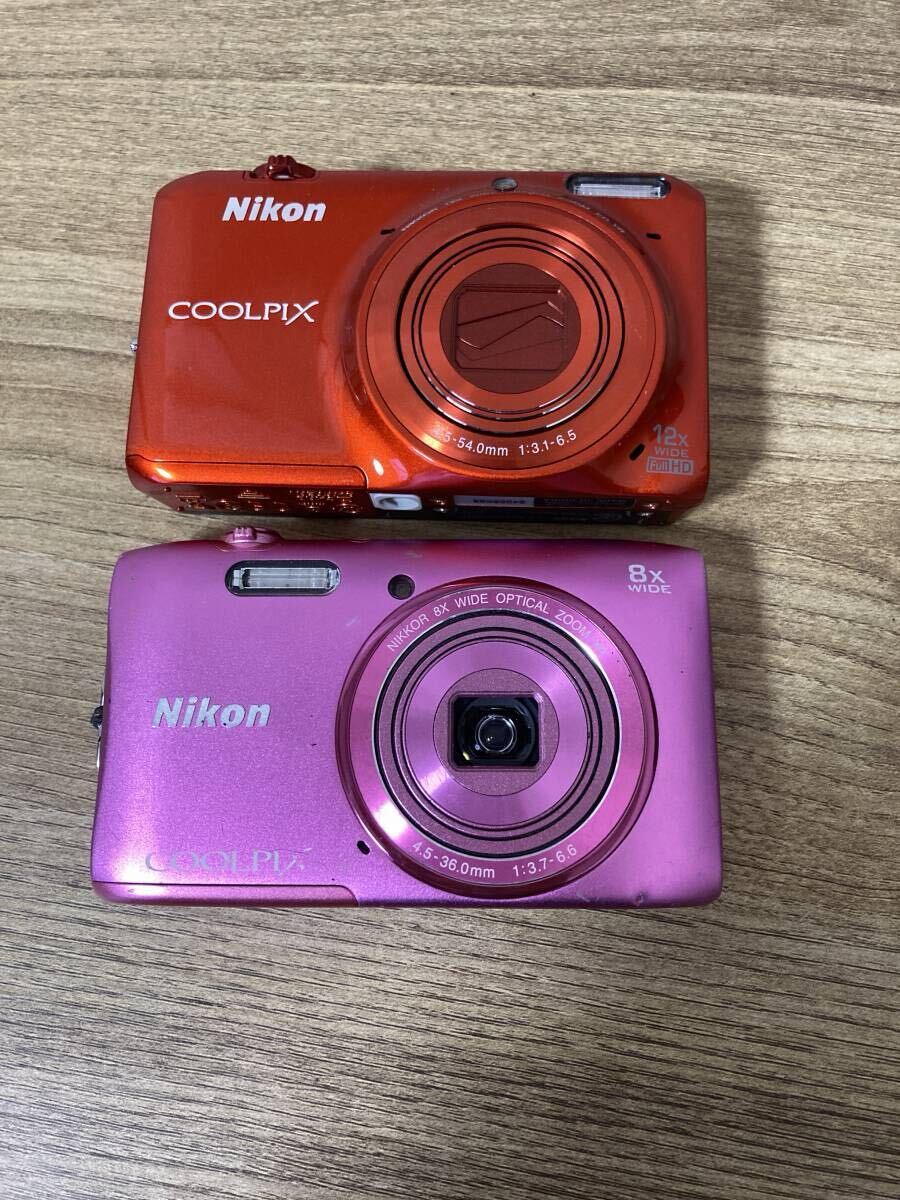 nikon coolpix ニコン s6500 s3600 コンパクトデジタルカメラ 赤 ピンク セット