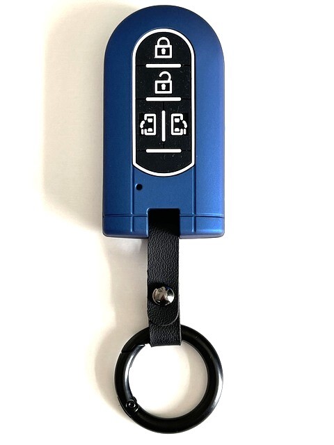 マッドブルーABS樹脂 ウエイク スマートキーケース 軽さ剛性 硬度 耐衝撃性 キャンバス キーケース タント キーケース ウェイクキーケース1