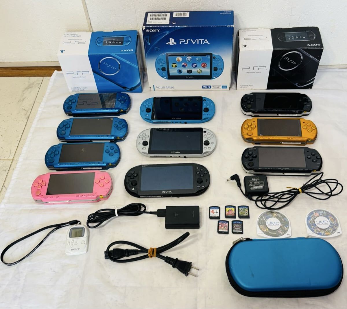 SONY PSP 1000 PSP-3000 PCH-2000 箱入　PS VITA　モンハン　ソフト　咲　ゲーム機　セット　戦国乙女　バレットガールズまとめ　その1