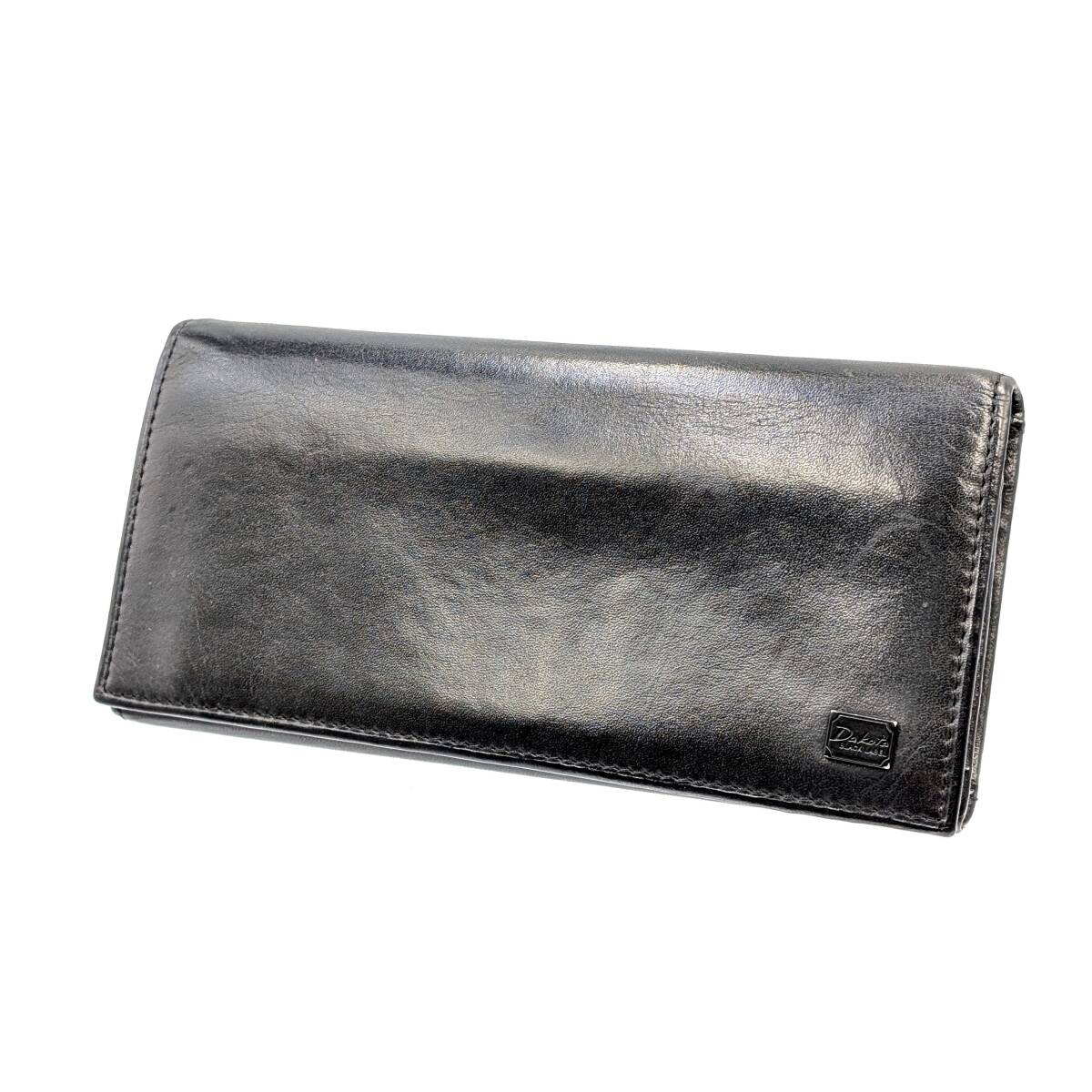 ■Dakota BLACK LABEL ダコタ ブラックレーベル 長財布 ブラック×マルチカラー レザー 本革 メンズ 男性用