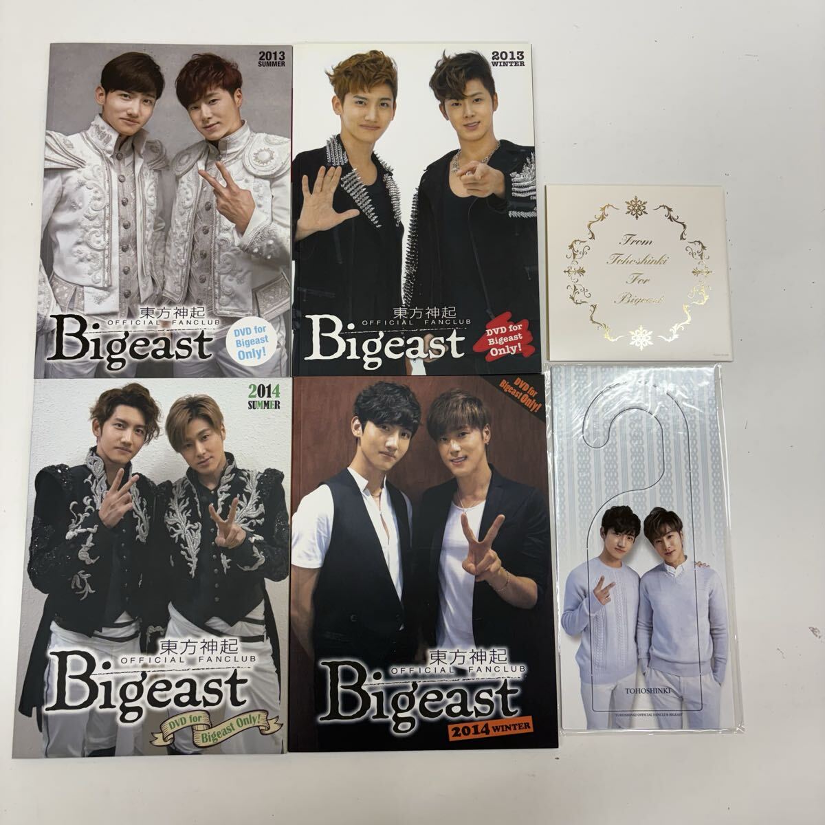 DVD付き/東方神起 ファンクラブ会報 Bigeast ４冊　/2013 SUMMER＆WINTER　2014　SUMMER＆WINTER