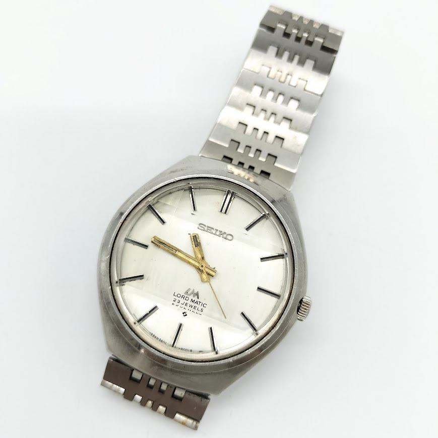 【AM-40】稼働品　SEIKO　LORD MATIC　セイコー　ロードマチック　LM　5606-7300　23JEWELS　メンズ腕時計　自動巻き　AUTOMATIC　※難有
