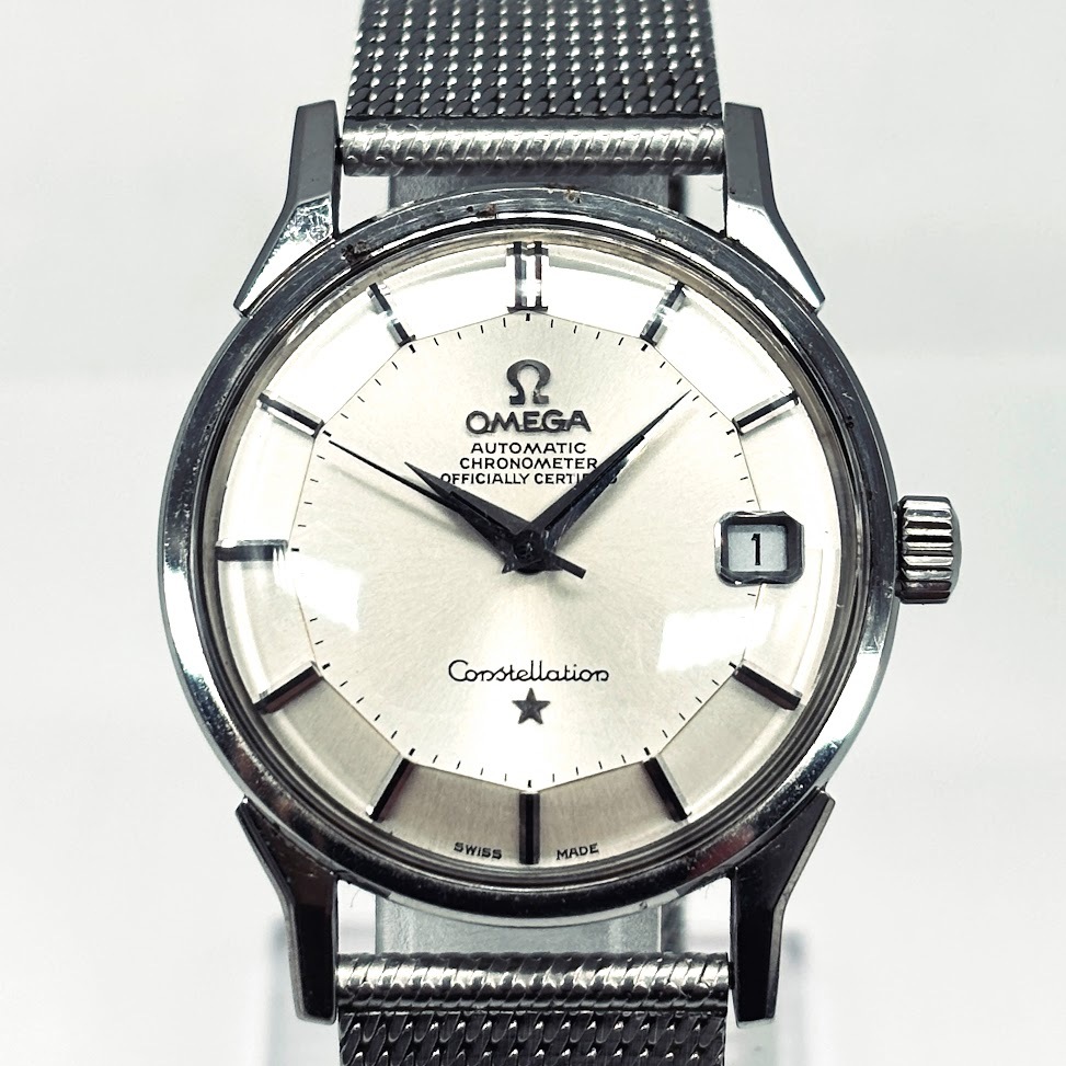 【AR-2】稼働　OMEGA　オメガ　コンステレーション　168.005　クロノメーター　OFFICIALLY CERTIFIED　12角　デイト　自動巻　メンズ腕時計