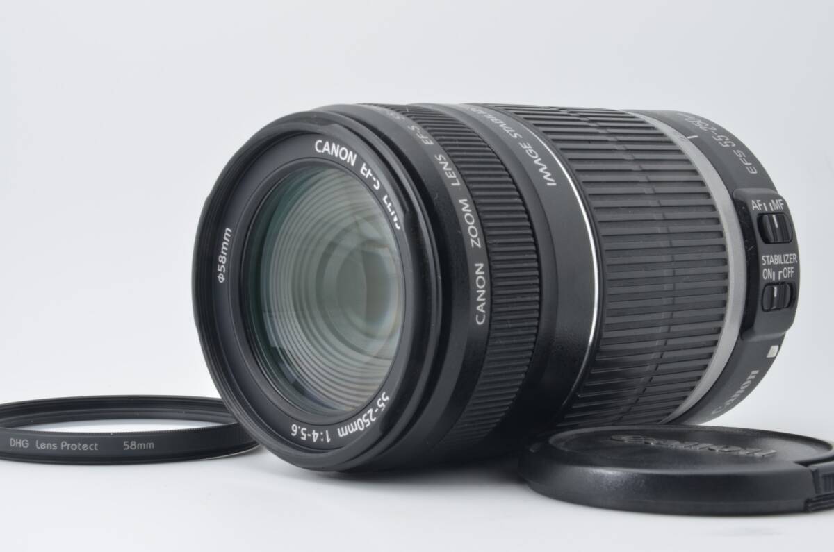 ★美品★ キヤノン CANON EF-S 55-250mm F4-5.6 IS L4075 #44