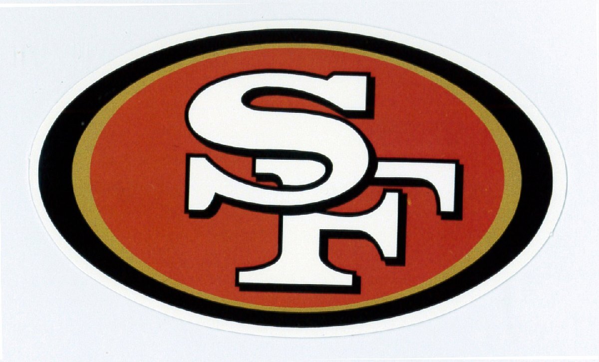 サンフランシスコ・49ers(NFL)チームロゴ・ステッカー［st-NFL028］