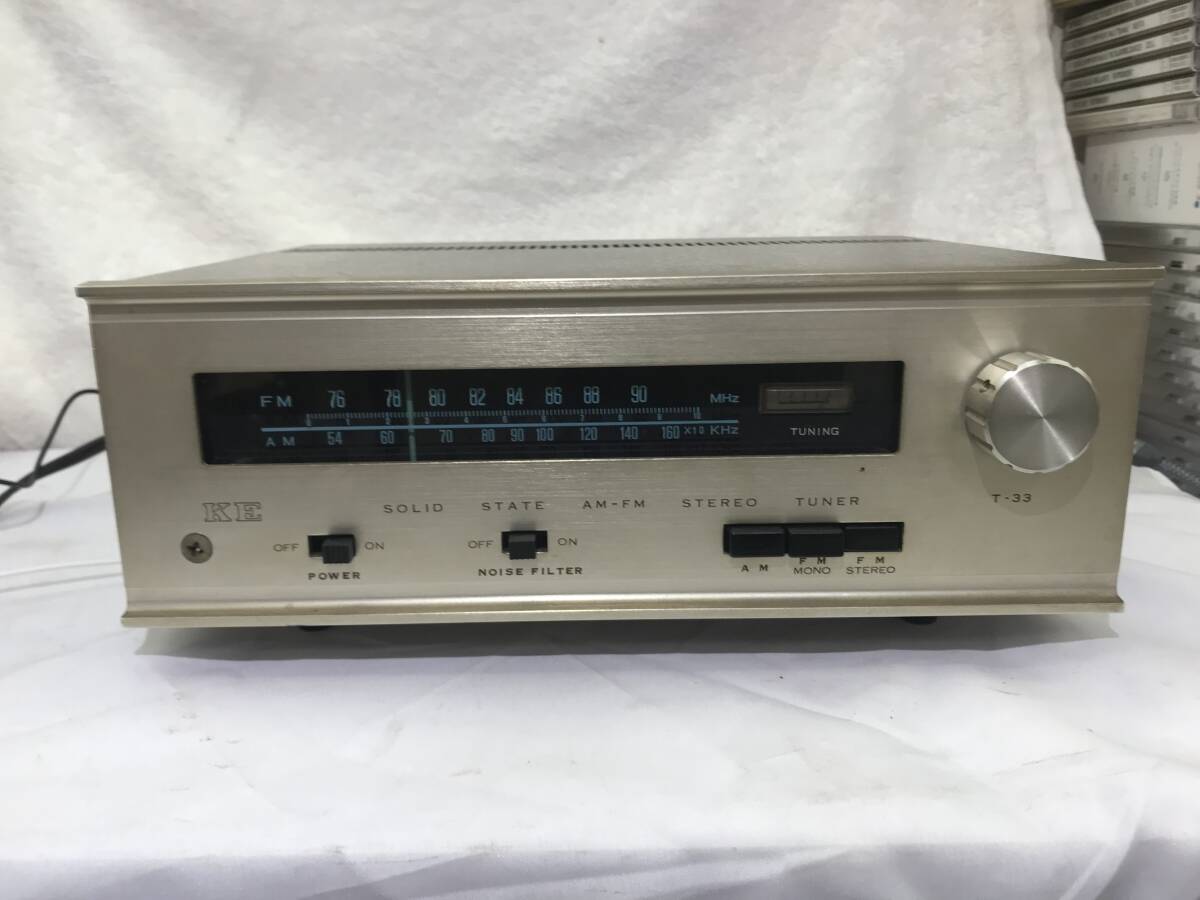 ビンテージ　コンパクト　AM/FMチューナー　KE T33 動作品