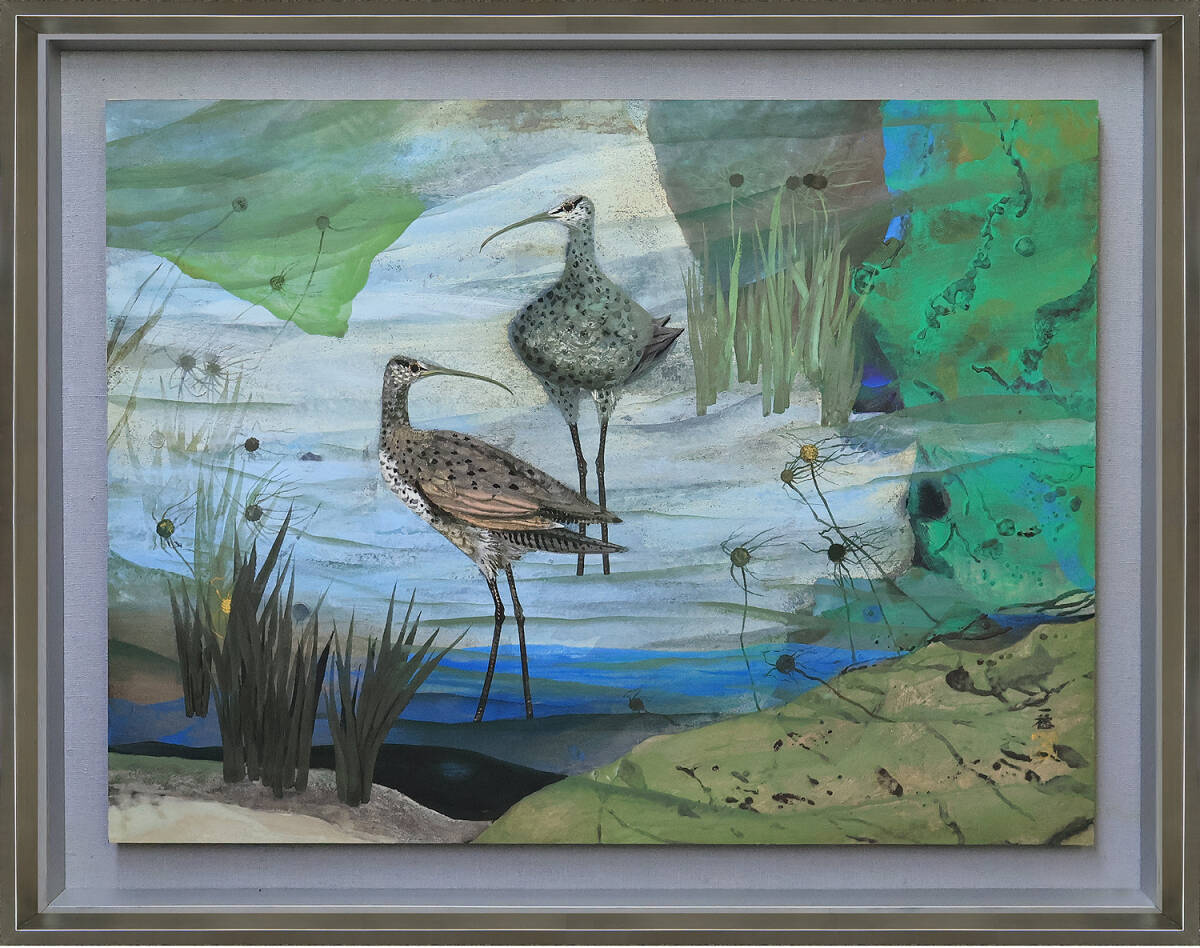 真作保証 稗田一穂25号シギ 名鑑６２５０万文化功労者■追悼■東京藝術大学名誉教授芸術院会員勲三等瑞宝章 和歌山県出身大巨匠 国立近美蔵