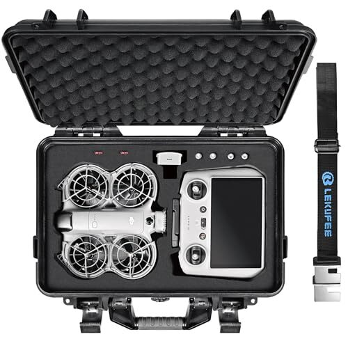 Lekufee 防水ハードキャリングケース DJI Neo 2、Fly More コンボ、DJI RC 2/RC N3、バッテリ☆