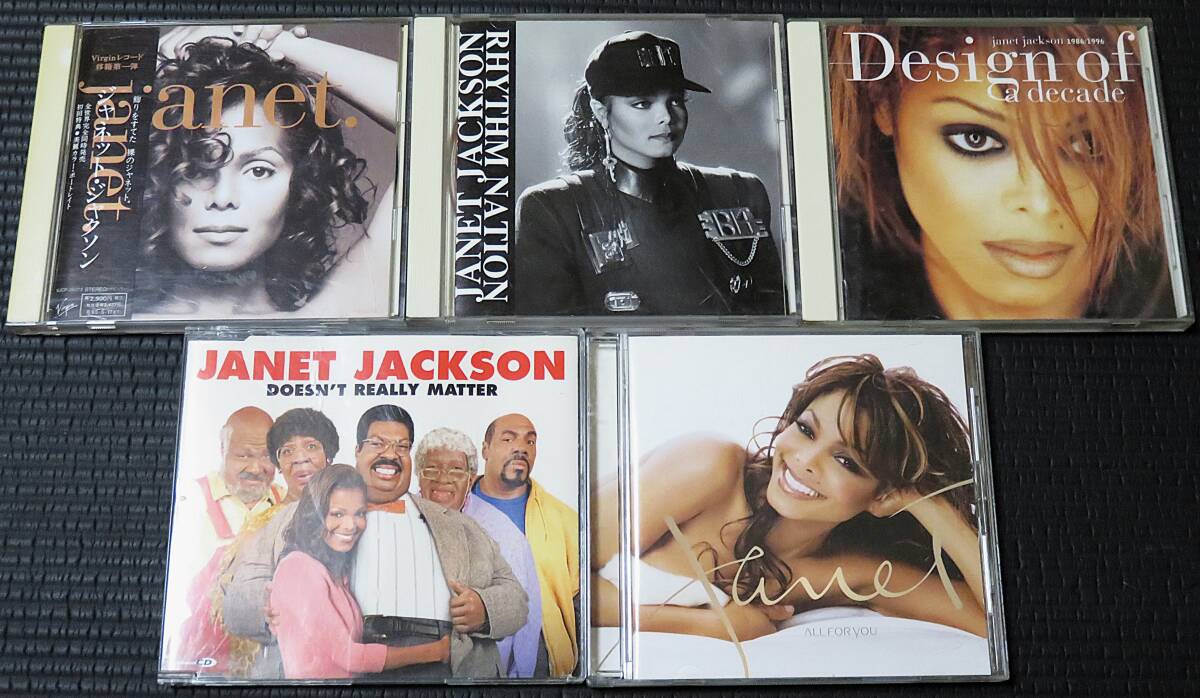 ◆Janet Jackson◆ ジャネット・ジャクソン 5枚まとめて 5枚セット 5CD Design of a Decade, All For You, Rhythm Nation, Janet.