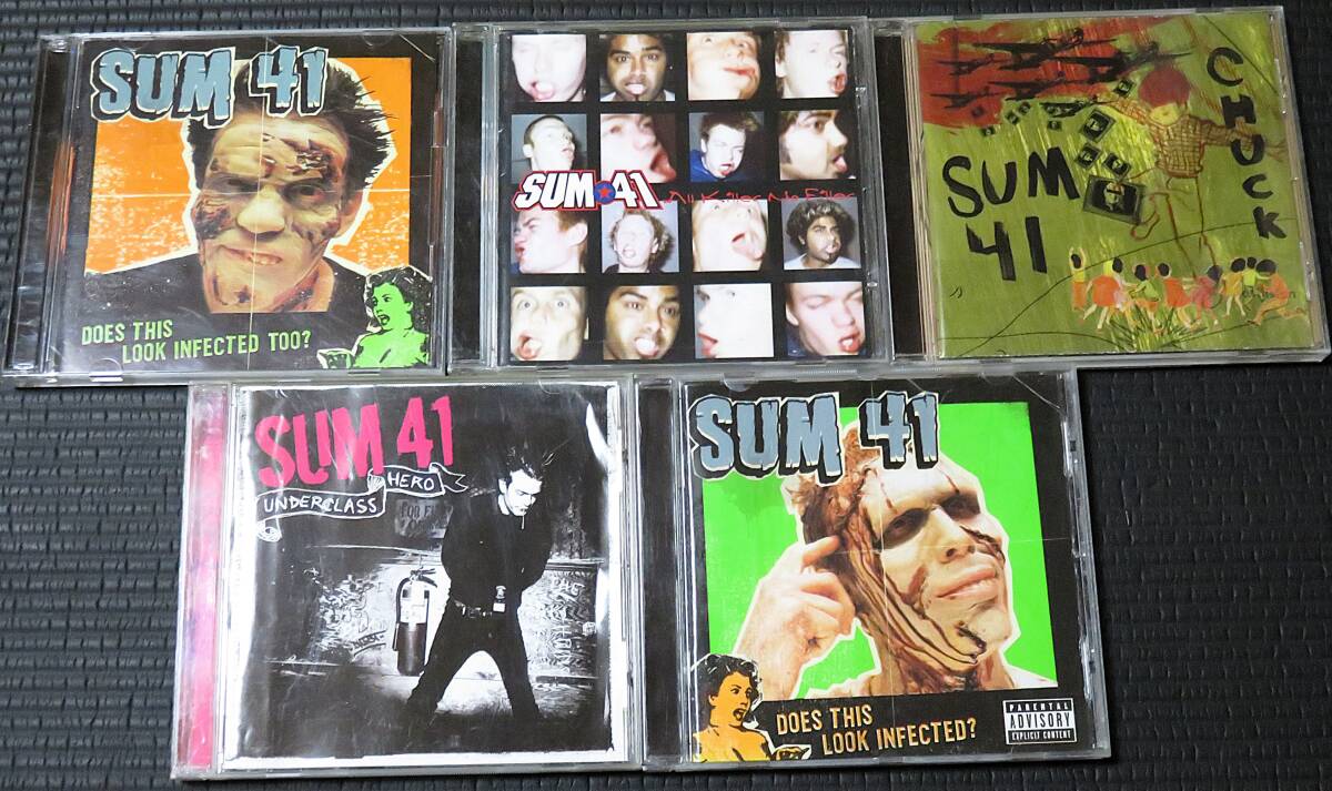 ◆Sum 41◆サム・フォーティーワン 5枚まとめて 5枚セット 5CD+1DVD Chuck, Underclass Hero, Does This Look Infected?
