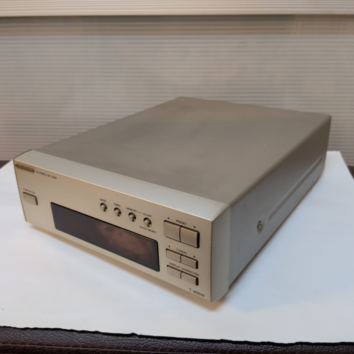FM/AMチューナー　ONKYO　T-405W　オーディオ機器　オンキヨー