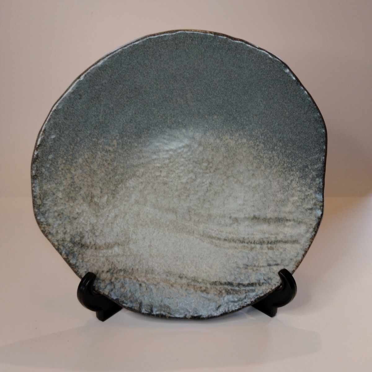 【盛皿・直径27センチ】和食器 大皿 盛皿 陶器 焼き物 灰釉 27cm