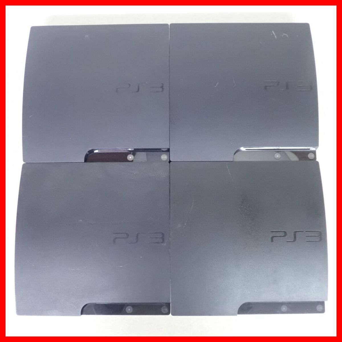 動作品 PS3 プレステ3 本体のみ CECH-2000A 1台/2500A 1台/3000A 1台/3000B 1台 ブラック まとめて4台セット PlayStation3 SONY ソニー【40