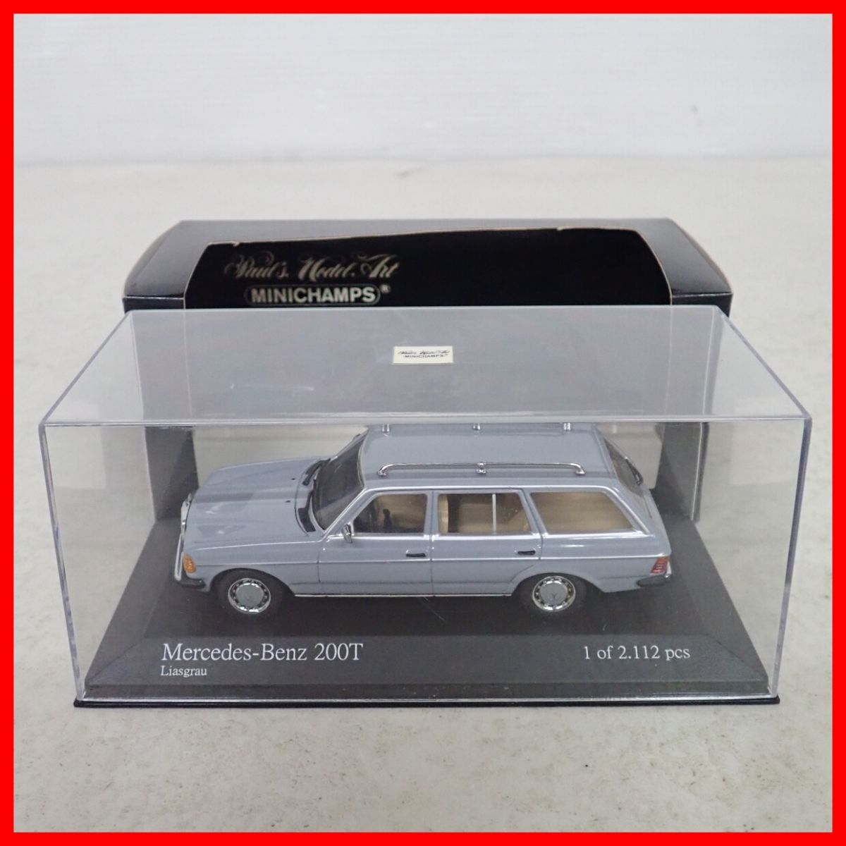 ミニチャンプス 1/43 メルセデス ベンツ 200T 1980 グレー Mercedes-Benz MINICHAMPS【10