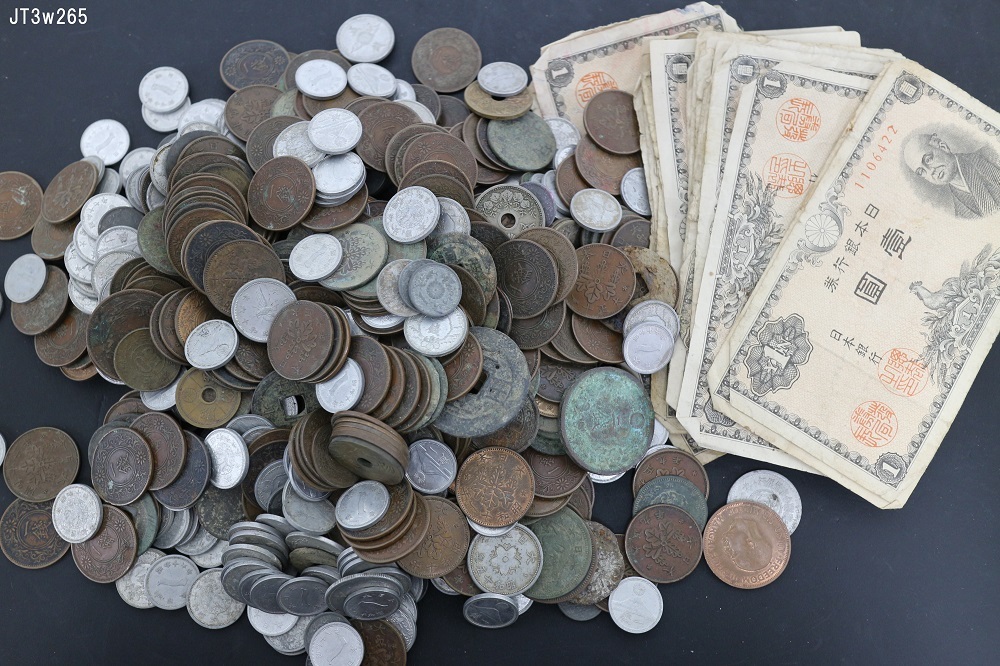 JT3w265 古銭大量おまとめ 外貨含む 真贋不明 現状品 60サイズ