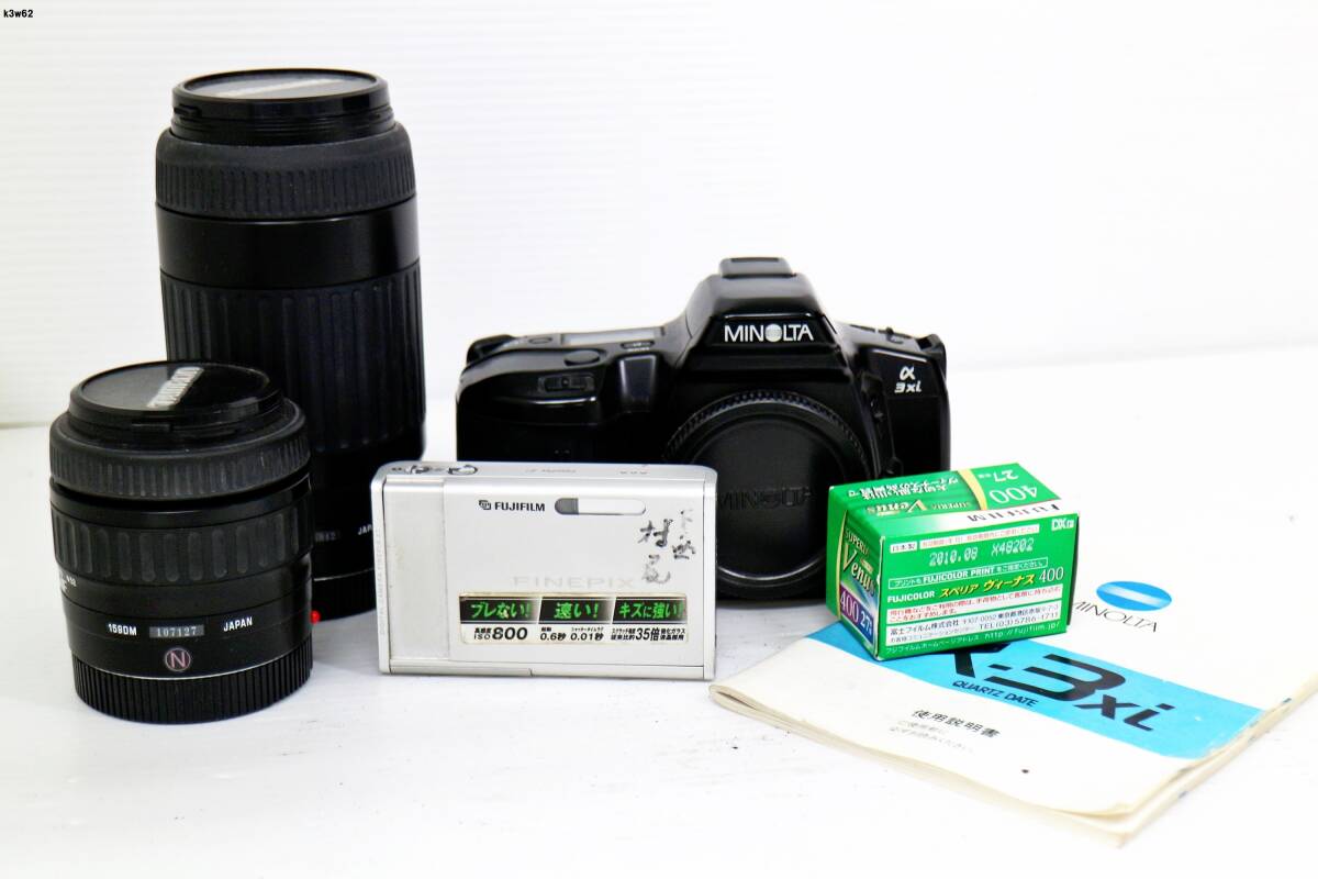 K3w62 カメラおまとめ MINOLTA FUJIFILM TAMRON カメラ レンズ 動作未確認 60サイズ