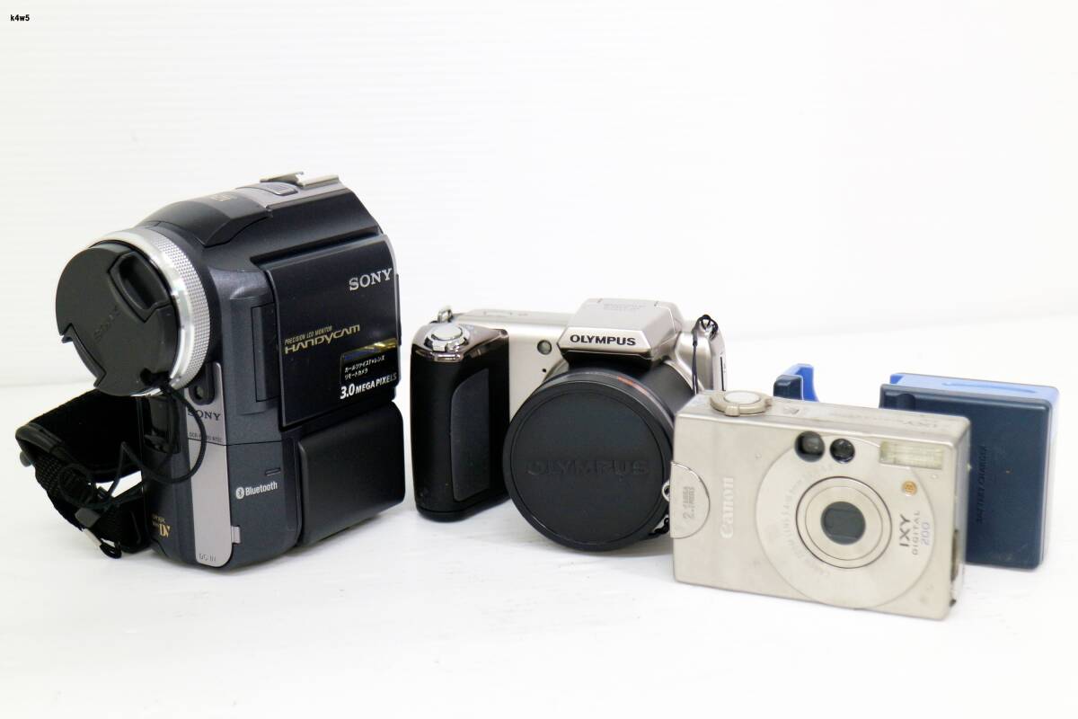 K4w5 カメラおまとめ OLYMPUS SONY CANON 動作未確認 60サイズ