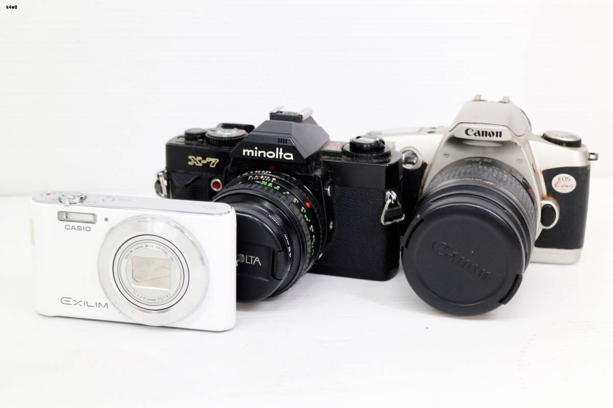 K4w8 カメラおまとめ MINOLTA CANON CASIO 動作未確認 60サイズ