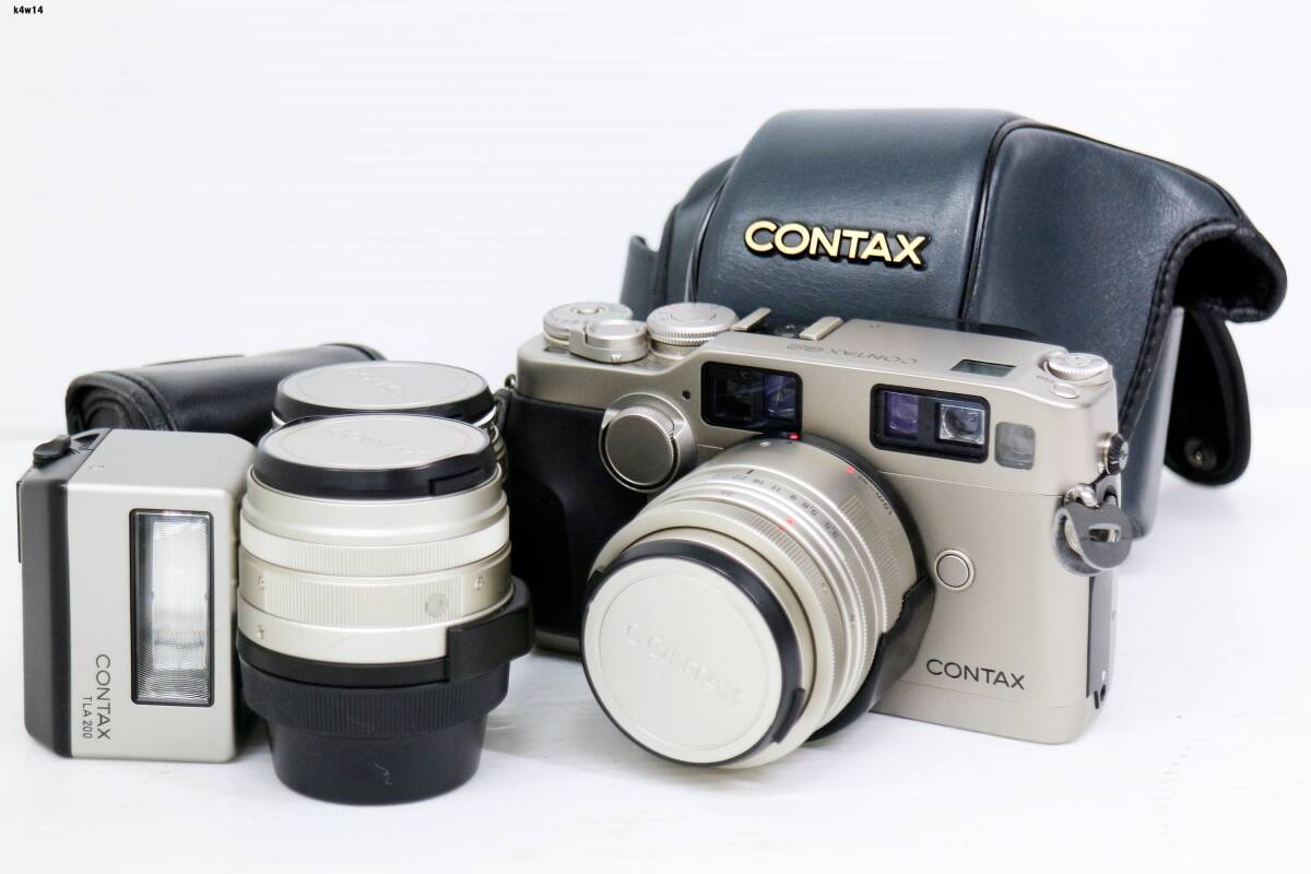 K4w14 CONTAX G2 3.5-5.6/35-70 2.8/28 2/45 カメラ 通電○ その他動作未確認 60サイズ