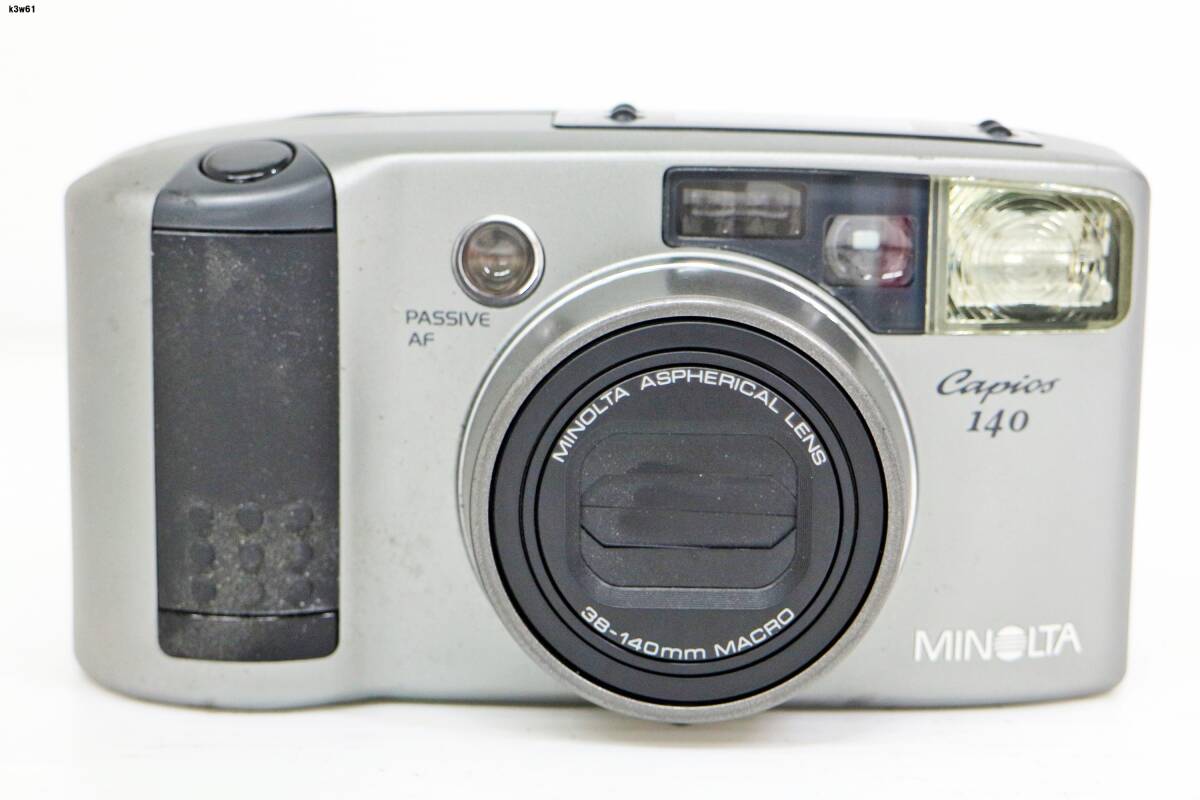 K3w61 MINOLTA Capios140 フィルムカメラ 通電○ その他動作未確認 60サイズ