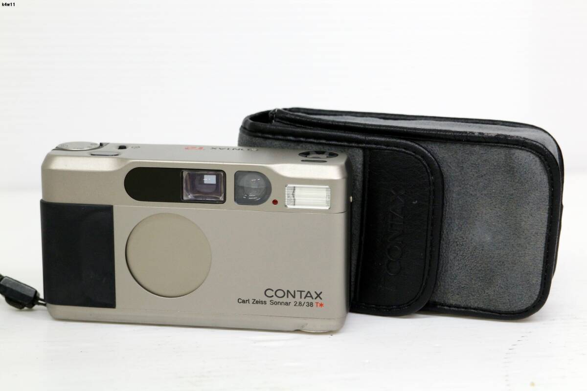 K4w11 CONTAX T2 Carl Zeiss Sonnar 2.8/38 フィルムカメラ 通電○ その他動作未確認 60サイズ