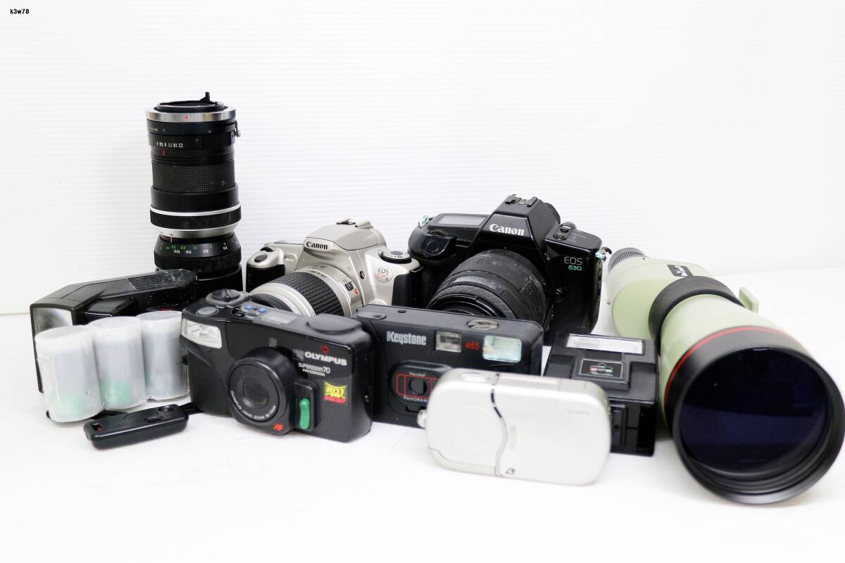 K3w78 カメラ等おまとめ CANON MINOLTA OLYMPUS 他 動作未確認 80サイズ