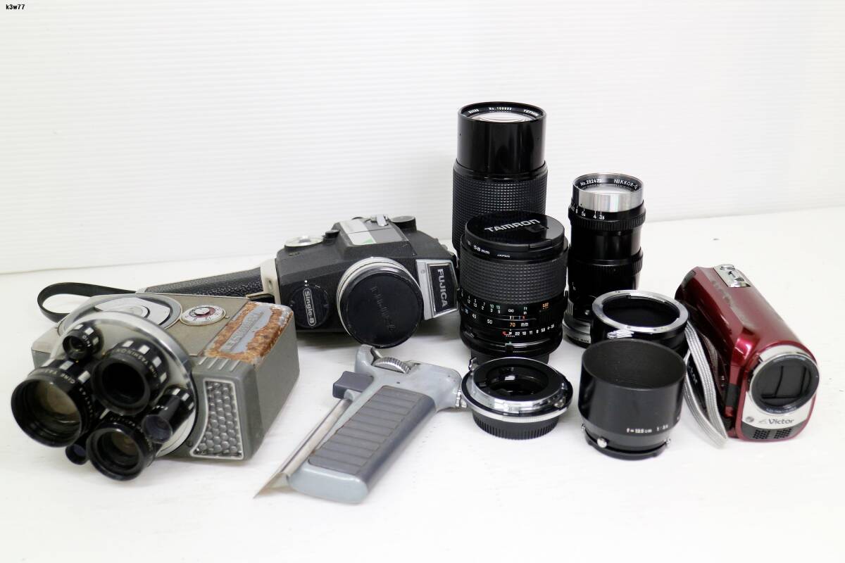 K3w77 カメラ等おまとめ FUJICA YASHICA VICTOR 他 カメラ レンズ 動作未確認 80サイズ