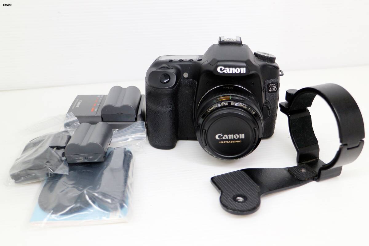 K4w29 CANON EOS40D 50mm F1.8 通電○ その他動作未確認 60サイズ