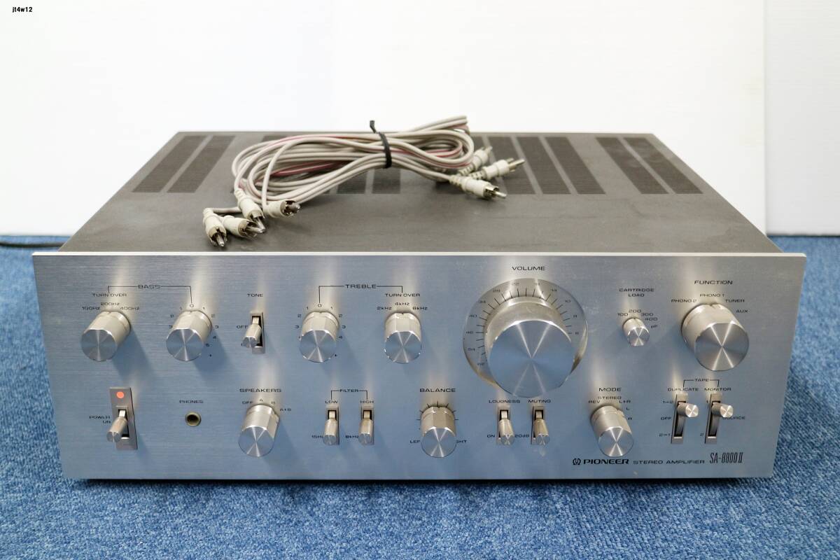 JT4w12 機器 プリメインアンプ Pioneer SA-8000II 通電○ その他動作未確認 現状品 140サイズ