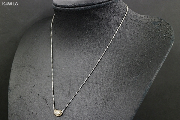 K4W18 アクセサリー ネックレス TIFFANY&Co. ティファニー エルサペレッティ ビーン 長さ42cm 2.92g SV925 現状品 ネコポス