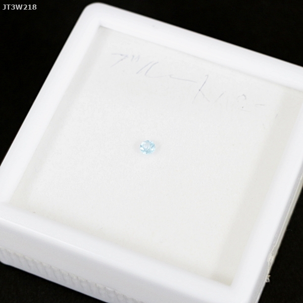 JT3W218 ルース ブルートパーズ 3mm 23g 現状品 ケース入り ネコパケ