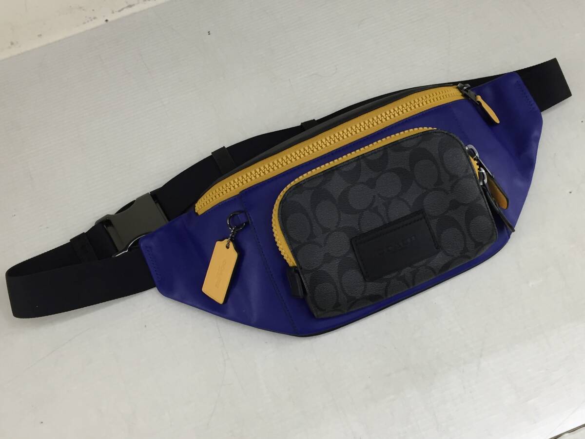  COACH トラックベルトバッグ シグネチャー / コーチ Track Belt Bag C6652 / メンズ ボディバッグ
