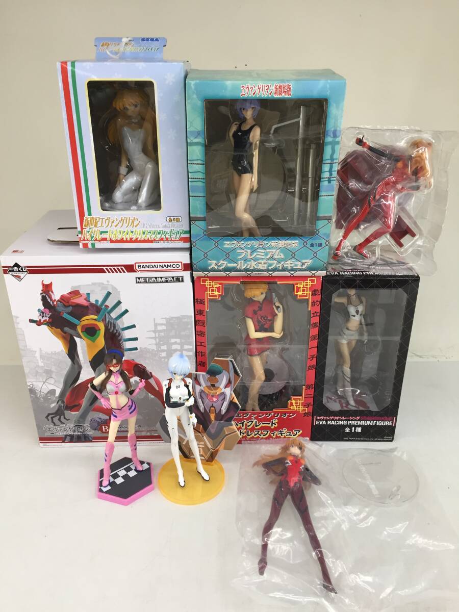 エヴァンゲリオン　くじ・プライズフィギュア　9点セット（箱なしはジャンク品）
