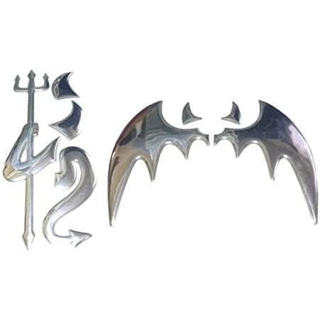 3D エンブレム ステッカー 小悪魔 ＆ こうもり