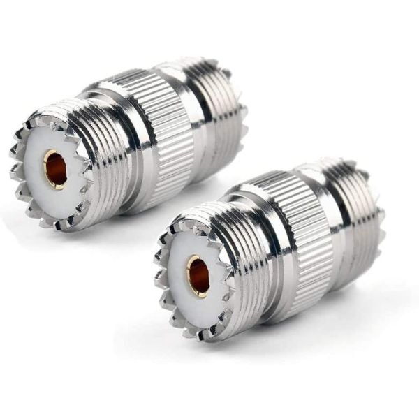 MJ-MJ 両端M型メス 変換アダプター コネクター 中継 延長 同軸コネクタ 2個セット