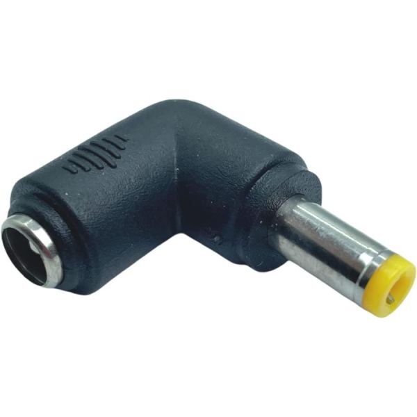 DC変換L型アダプタ アダプター コネクタ コネクター 外径5.5mm 内径2.5mm メス オス 5525-L