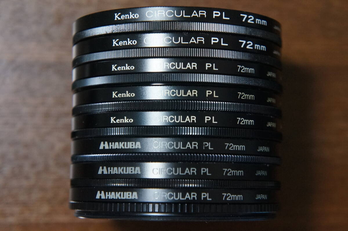 ◆説明必読◆【780円/枚】[72mm] Kenko HAKUBA C-PL CIRCULAR PL 円偏光フィルター