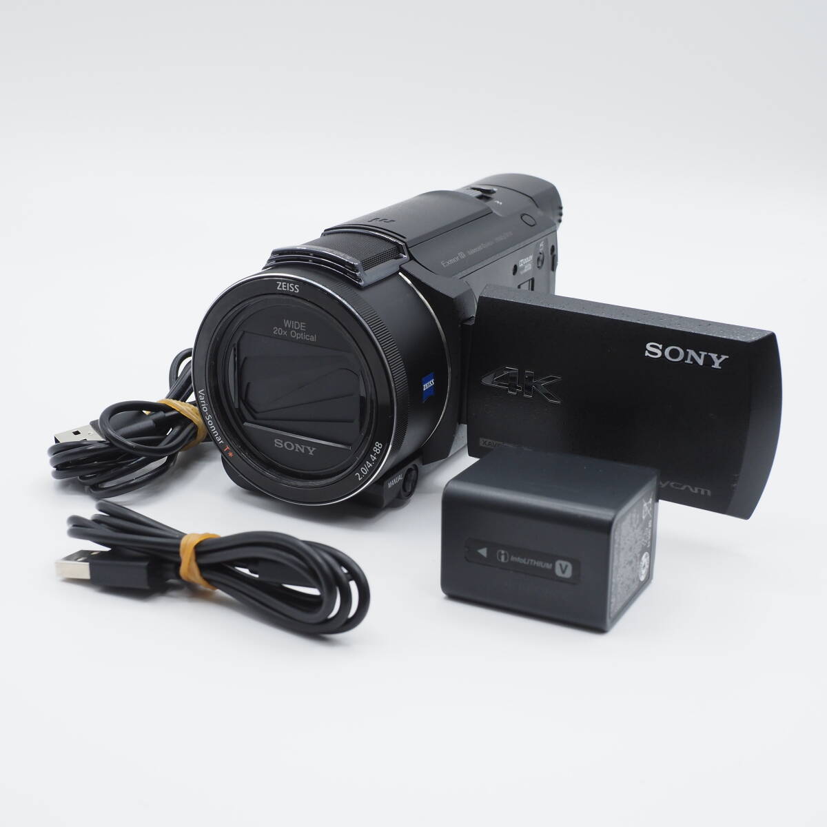 SONY ソニー 4K FDR-AX60 ブラック ビデオカメラ Handycam 美品 #3040