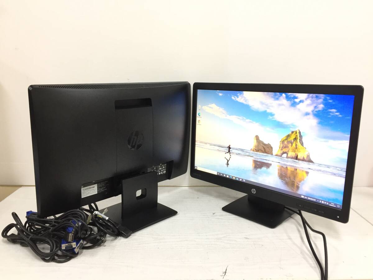 〇【良品・2台セット】HP ProDisplay P232 23インチ 液晶モニター フルHD（1920x1080）D-Sub/DisplayPort 動作品