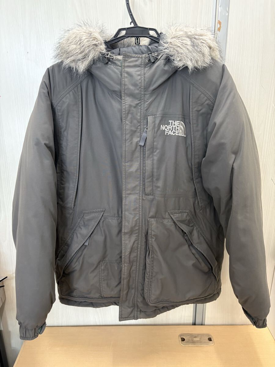 THE NORTH FACE ノースフェイス エレバス ダウンジャケット Mサイズ ナイロン メンズ カーキ クリーニング済み