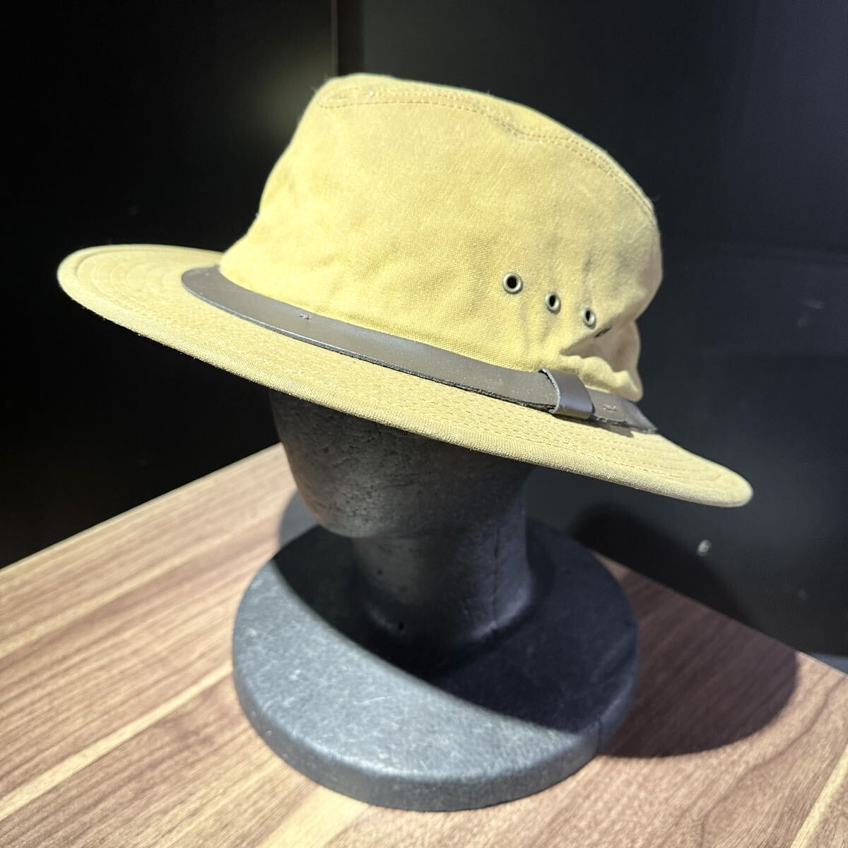 □/FILSON/フィルソン/Lサイズ/ティンクロス/アメカジ/ベージュ/茶色/アウトドア/キャンプ/釣り/登山/ハット/