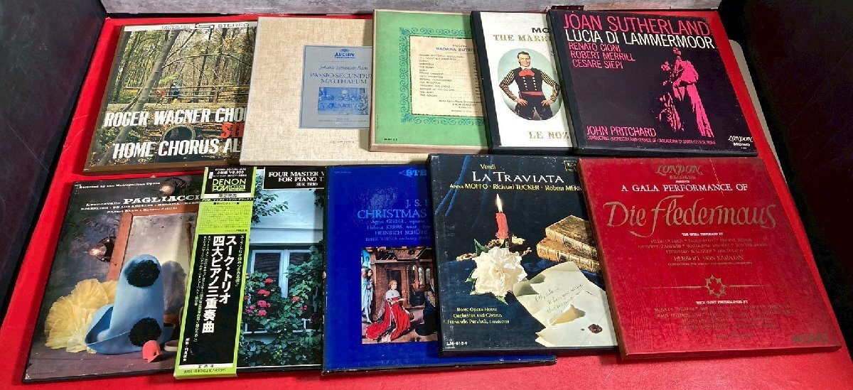 1円～　LP　レコード　クラシック　箱付き　大量　10点　約11kg　まとめ売り　現状品 / フリッツ・ヴェルナー / レナート・チェッリーニ