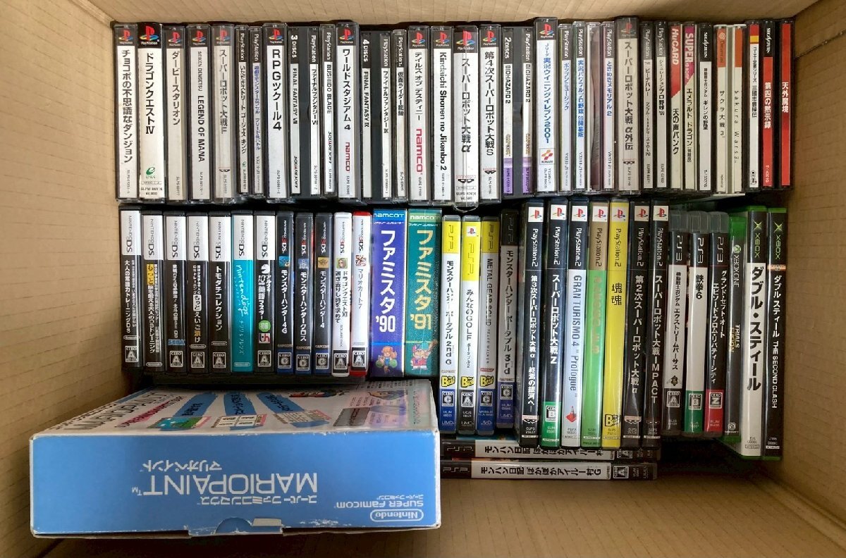 1円～　PS　PS2　PS3　PSP　等　ゲームソフト　色々　大量　約9kg　まとめ売り　現状品 / ファミスタ / ドラゴンクエスト / サクラ大戦