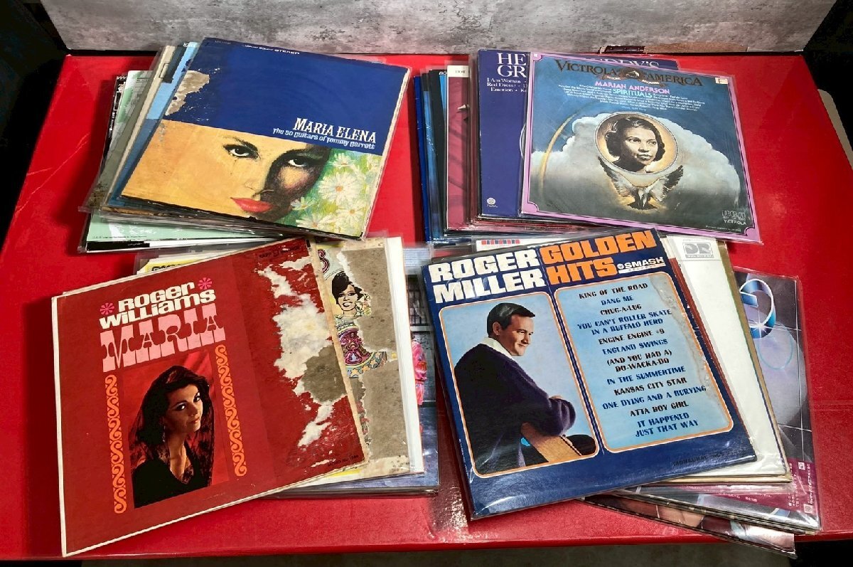 1円～　LP　レコード　シャンソン　タンゴ　イージーリスニング　カントリー　洋楽　等　色々　大量　約47点　約14kg　まとめ売り　現状品